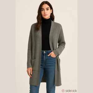 Auden Cardigan  Sweater, SZ XL-XXL, PTP 27”,  Length 36”, Pockets